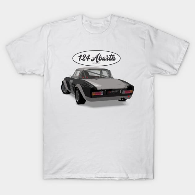 Abarth 124 41 Back T-Shirt by PjesusArt